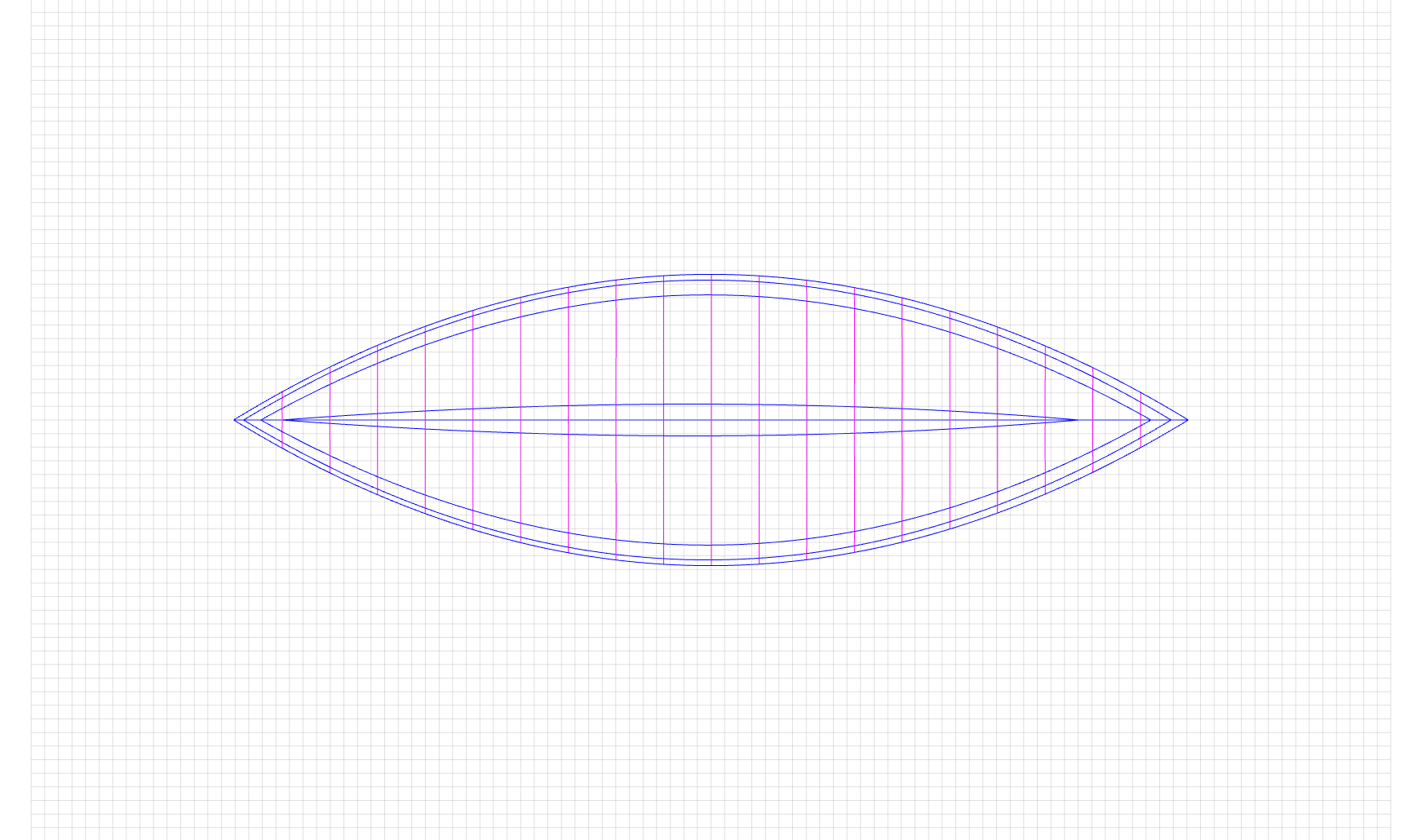 Keel with 6 control points